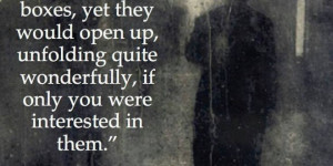 ... QUITE WONERFULLY, IF ONLY YOU WERE INTRESTED IN THEM. BY SYLVIA PLATH