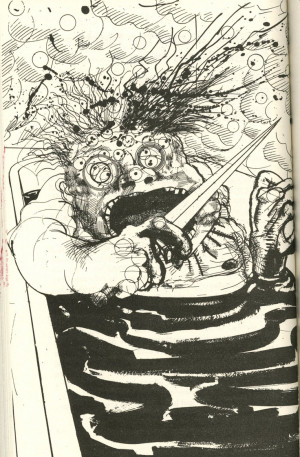 Ralph Steadman- Dr. Gonzo in the tub