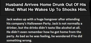 One Drunk Husband’s Perfectly Timed Response (2 pics)