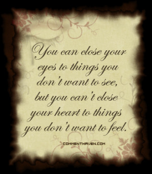 Close Your Eyes Sad Love Quotes Graphic