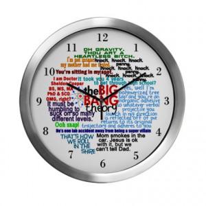 ... Bang Gifts > Big Bang Living Room > Big Bang Quotes Modern Wall Clock