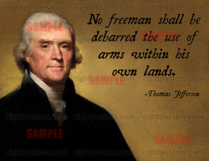 Thomas Jefferson right to bear arms