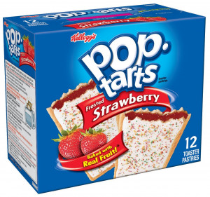 Kellogg's Pop-Tarts Frosted Strawberry Toaster Pastries: