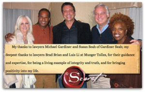 The Secret thanks Munger Tolles & Olsen