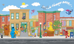 Sesame Street Prepasted XL Sized Wallpaper Mural