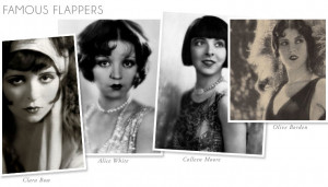 women that popularized the flapper look are Clara Bow, Alice White