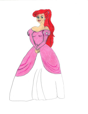 Ariel Pink Dress Wisteareia