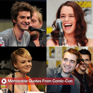 Comic-Con Quotes From Andrew Garfield, Robert Pattinson, Charlize ...