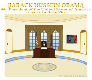 Funny belated birthday Cards pic shows cartoon President Barack Obama ...