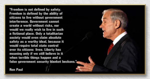 Ron Paul - Freedom is not being told who to vote for.