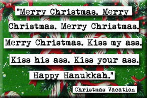Christmas Vacation Merry Christmas Kiss My A@@ Quote Magnet or Pocket ...