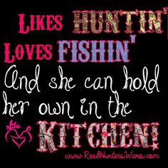 love hunting, like fishing