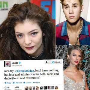 Celebrity Tweets of the Week: Lorde, Justin Bieber, Taylor Swift and ...