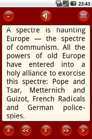 Manifesto of Communist Party - screenshot