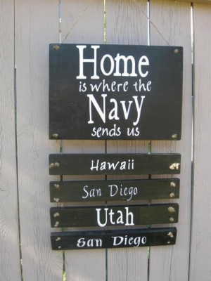 Pretty good idea for a soon to be navy wife.