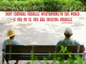 Comparisons are odious