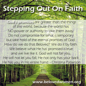 Stepping Out On Faith Quotes