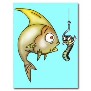 Funny Fishing Quotes Postcards