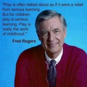 Mr. Rogers.....I love Mr Rogers. He was the best kid there ever was ...