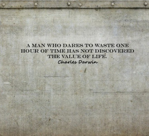 man who dares to waste one hour of time has not discovered the ...