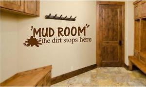 MUD-ROOM-The-Dirt-Stops-Here-Vinyl-Wall-Decals-Stickers-Quotes ...