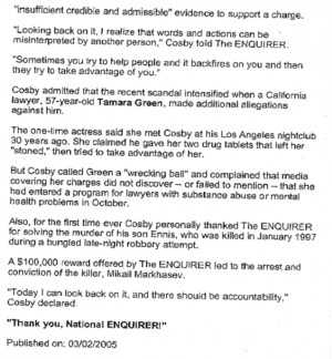 Ferrier did tell her story—to People magazine in 2006. In a recent ...