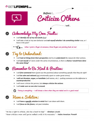 Four Things To Think About Before Criticizing Others