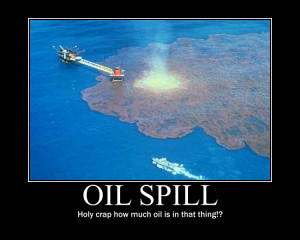 Oil Spill Motivational poster by POPCORN92