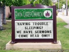 church signs sayings