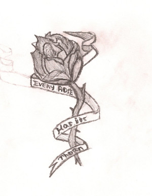 Rose And Thorn Tattoo Designs Pictures