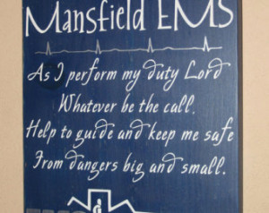 EMT/Paramedic Wall Art, EMS Decor, Distressed Wall Decor, Custom Wood ...