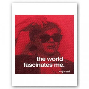 Quotes: The world fascinates me von Andy Warhol Kunstdruck: Amazon.de ...