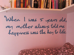 John Lennon Quotes When I Was 5 Years Old John lennon quote mural