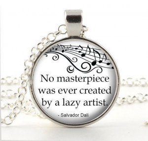Salvador Dali Quote Pendant - Art Quote Necklace - Dali Jewelry - Dali ...