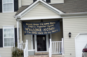 Welcome Home Deployment Sign Ideas Welcome home to the other half