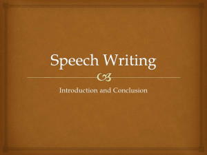 How To Write A Speech About Yourself Sample