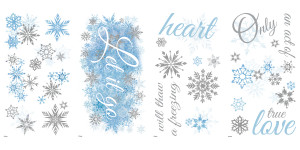 ... Frozen the Movie Frozen Let it Go Quote Wall Stickers with Glitter