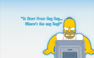 computers quotes funny homer simpson the simpsons Wallpaper