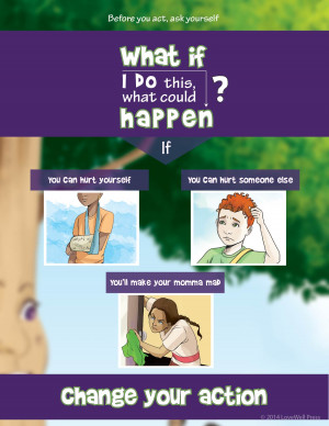 Poster teaching kids to treat others with respect