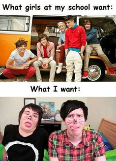 One direction... Dan-is-not-on-fire and AmazingPhil ♥ More