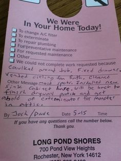 Routine maintenance report for apartment reveals something far scarier ...