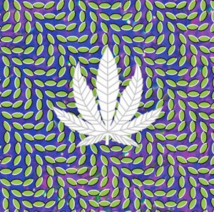 Trippy Marijuana Leaf