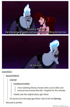 Hades the original sassy gay friend.