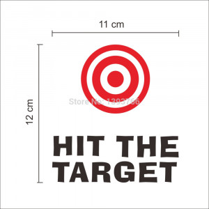 hit the target waterproof funny toilet sticker Bathroom wall ...