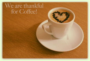 thankful for coffee! Who's with us on this one??? #educents #thankful ...