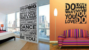 Turn a Pinterest quote into a wall decal.