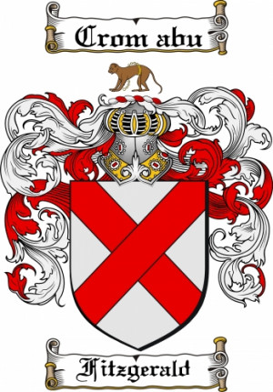 Fitzgerald Coat of Arms Fitzgerald Family Crest Instant Download
