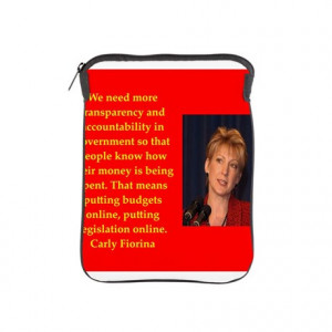 2016 Gifts > 2016 Tablet Cases > carly fiorina quote iPad Sleeve