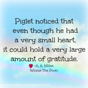 Piglet noticed that even though