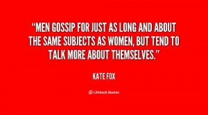 Men Gossip Quotes